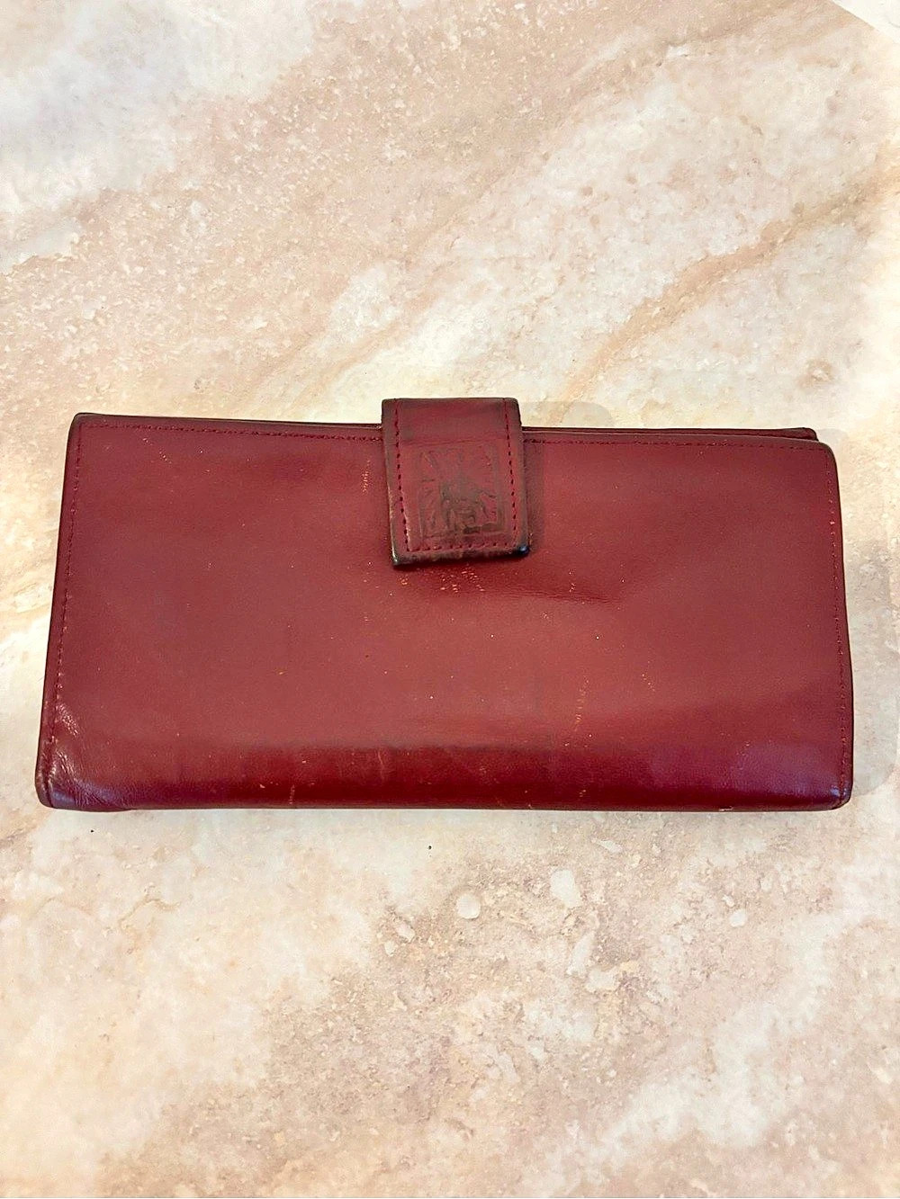 Vintage Anne Klein By St. Thomas Leather Continental Wallet